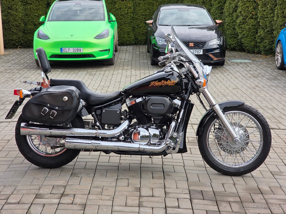 Honda VT 750DC Black Widow, původ ČR, opěrka, brašny, plexi - 4