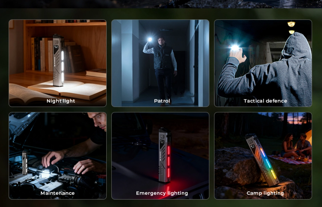 Wurkkos TD11 chytrá OLED 3000L, USB-C,RGB novinka - 4