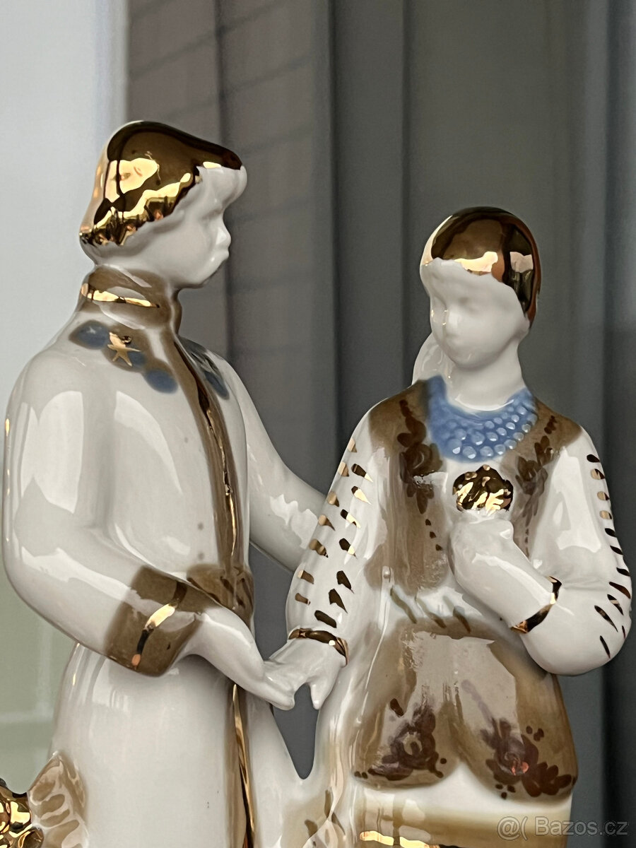 Sběratelská soška Zamilovaný pár 25.5 cm, Polonne - 4