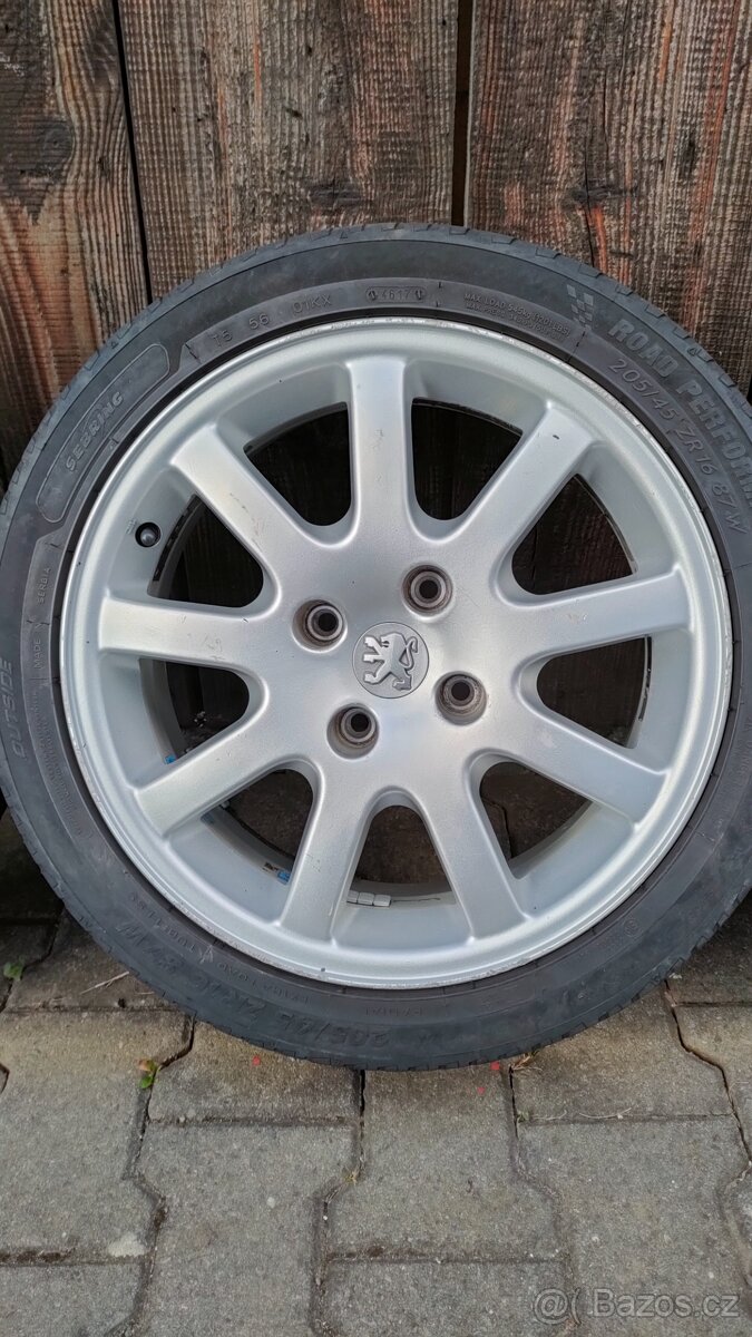 Hliníkové disky Peugeot R16 4x108 - 4