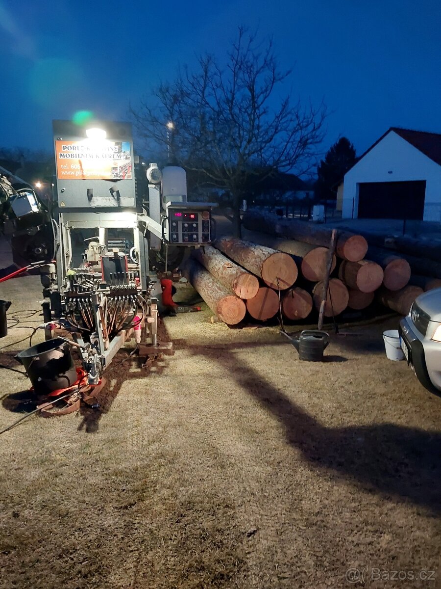 Pořez mobilní kmenovou pásovou pilou - 4