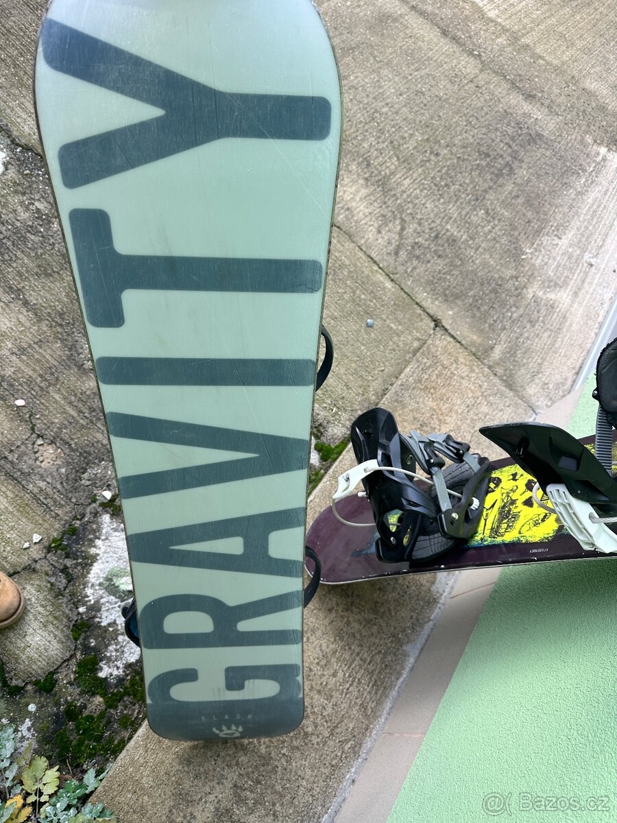 Dětsky snowboard Gravity 110 cm + vazani Gravity - 4