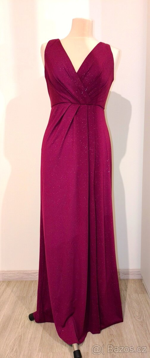 Fialové třpytivé šaty - 4