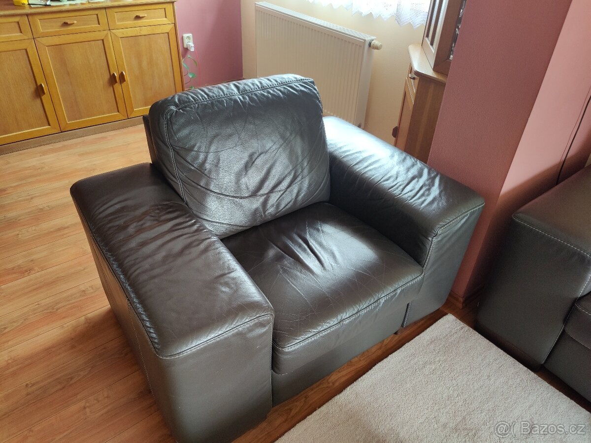Kožená sedací souprava - 4