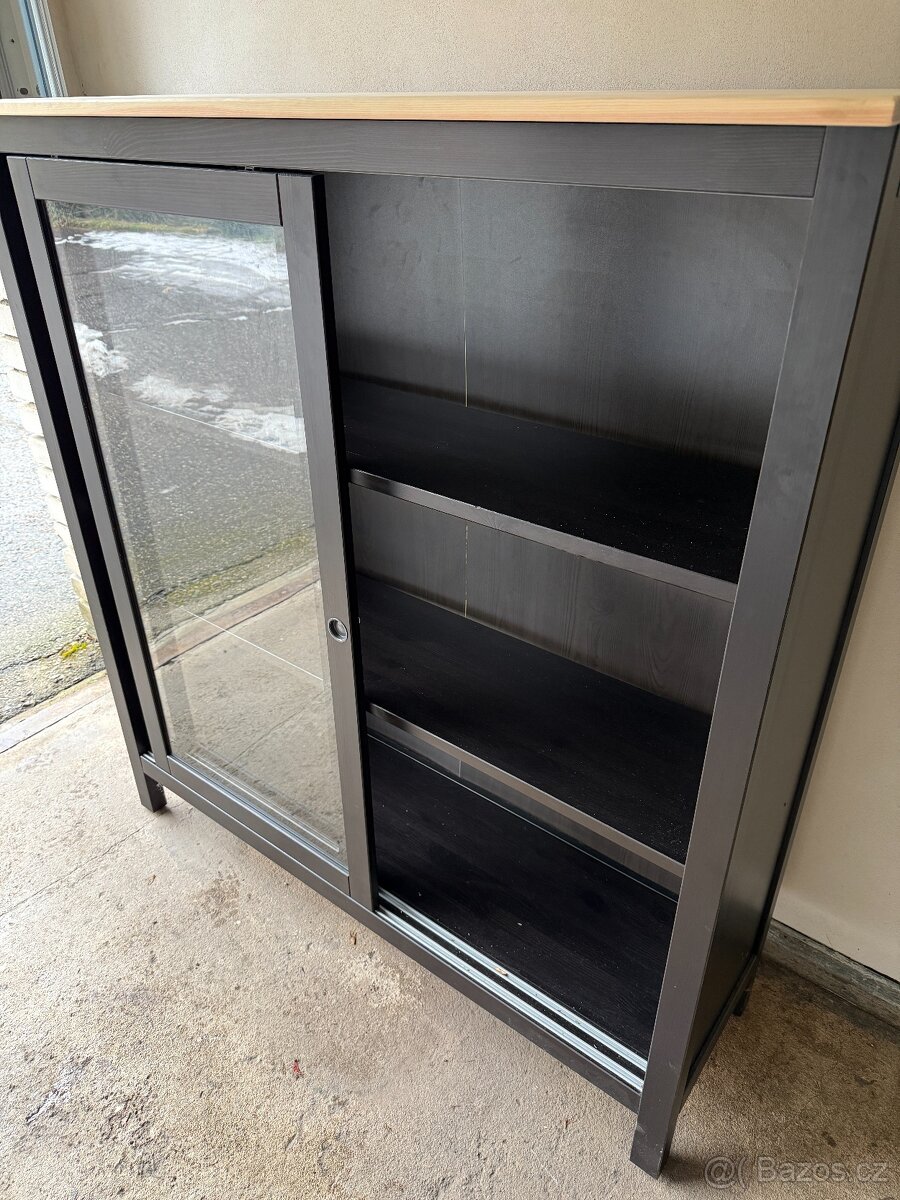 Vitrína IKEA Hemnes - černohnědá - 4