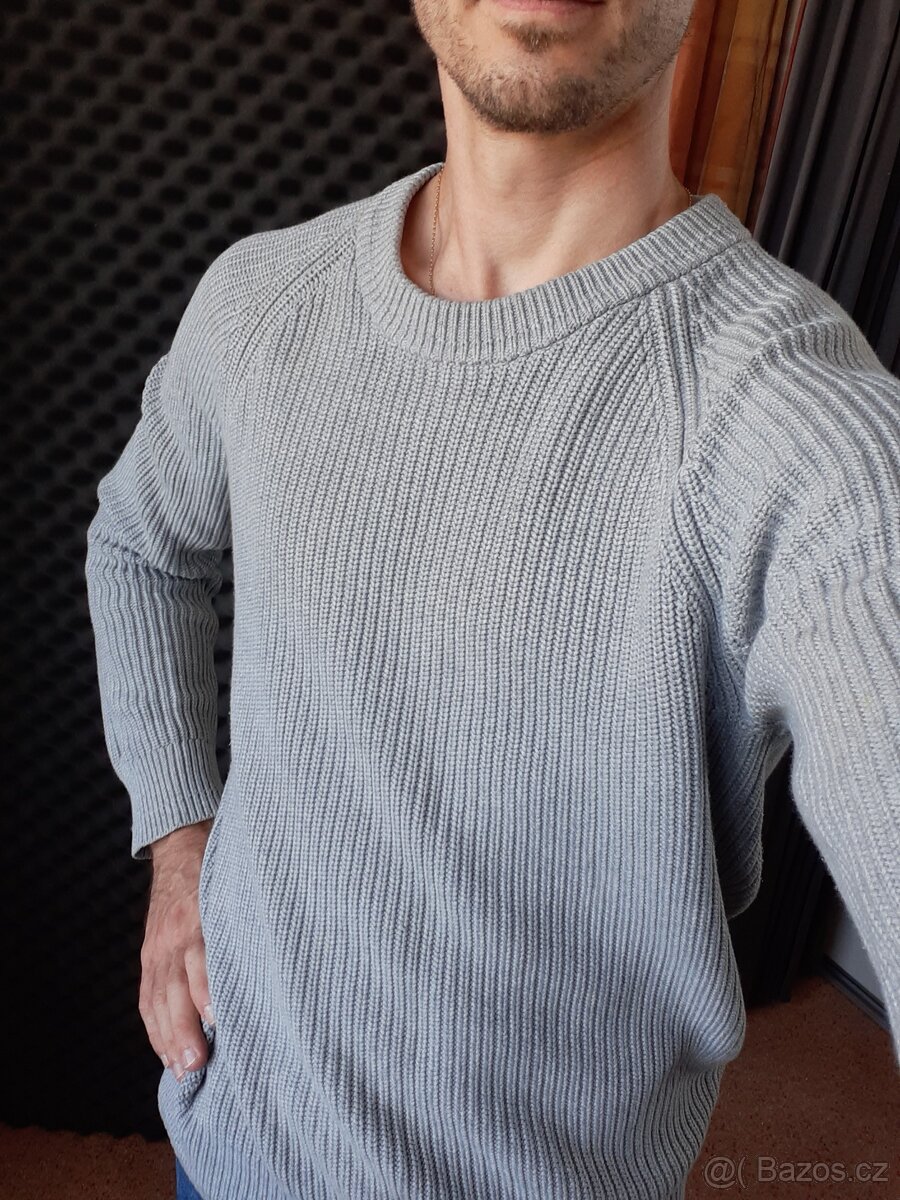 Šedý svetr Tommy Hilfiger vel. S - 4