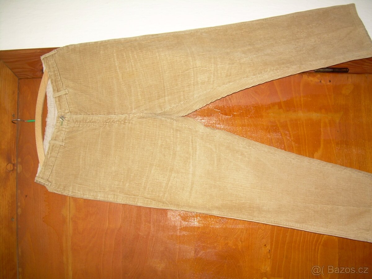 dámské manšestrové kalhoty vel.S, L - 4