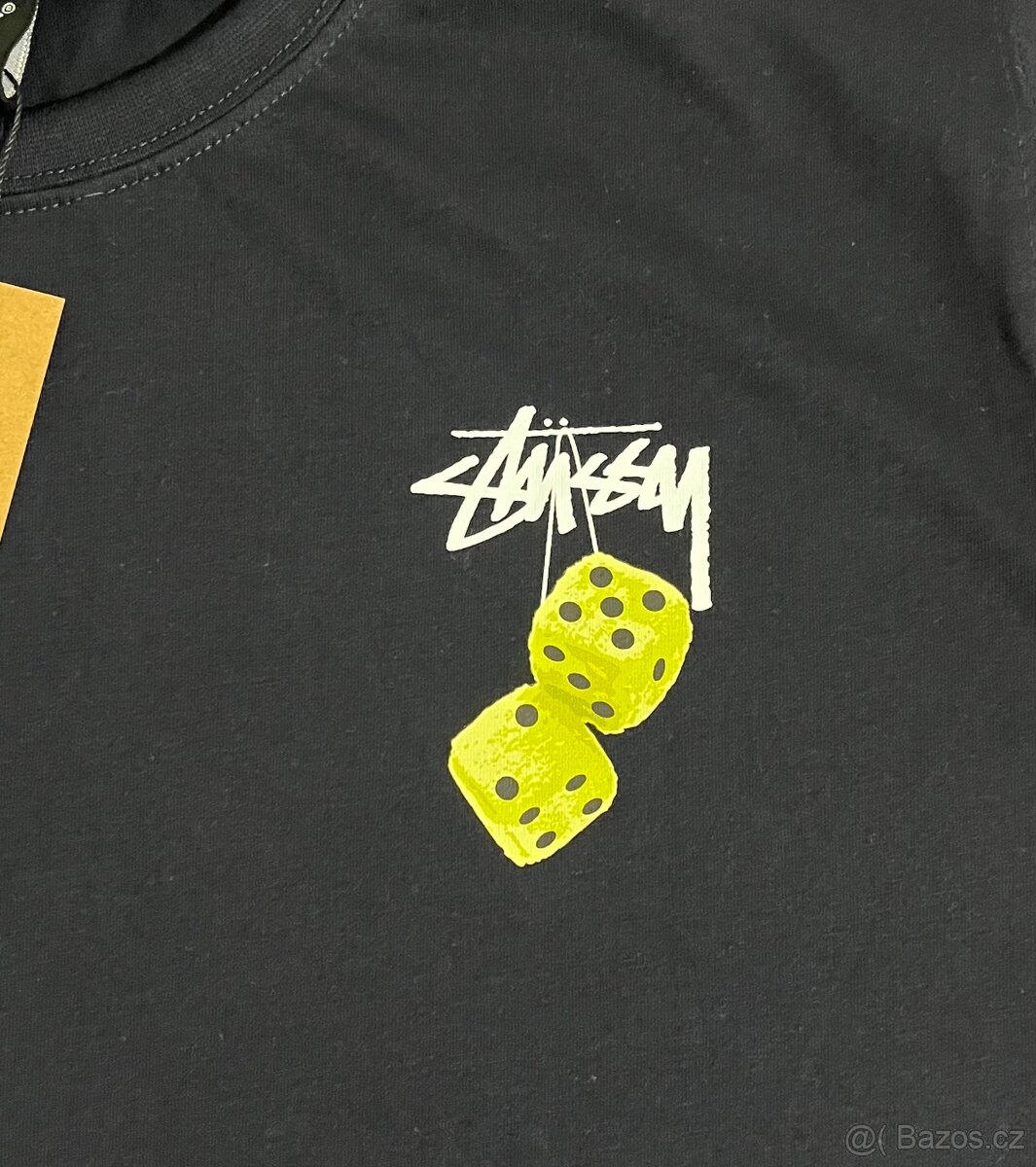 Tmavě modré Stüssy tričko - 4