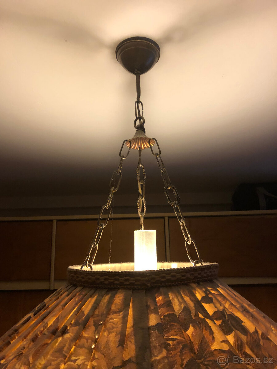 Secesní lustr. Zámecký nábytek. Kombinace materiálů. - 4