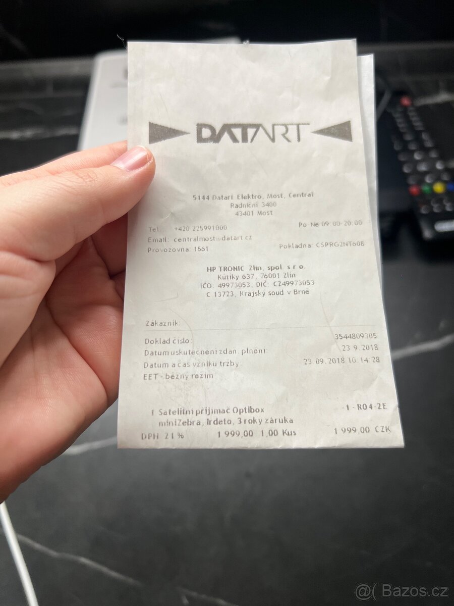 Satelitní přijímač Optibox miniZebra - 4