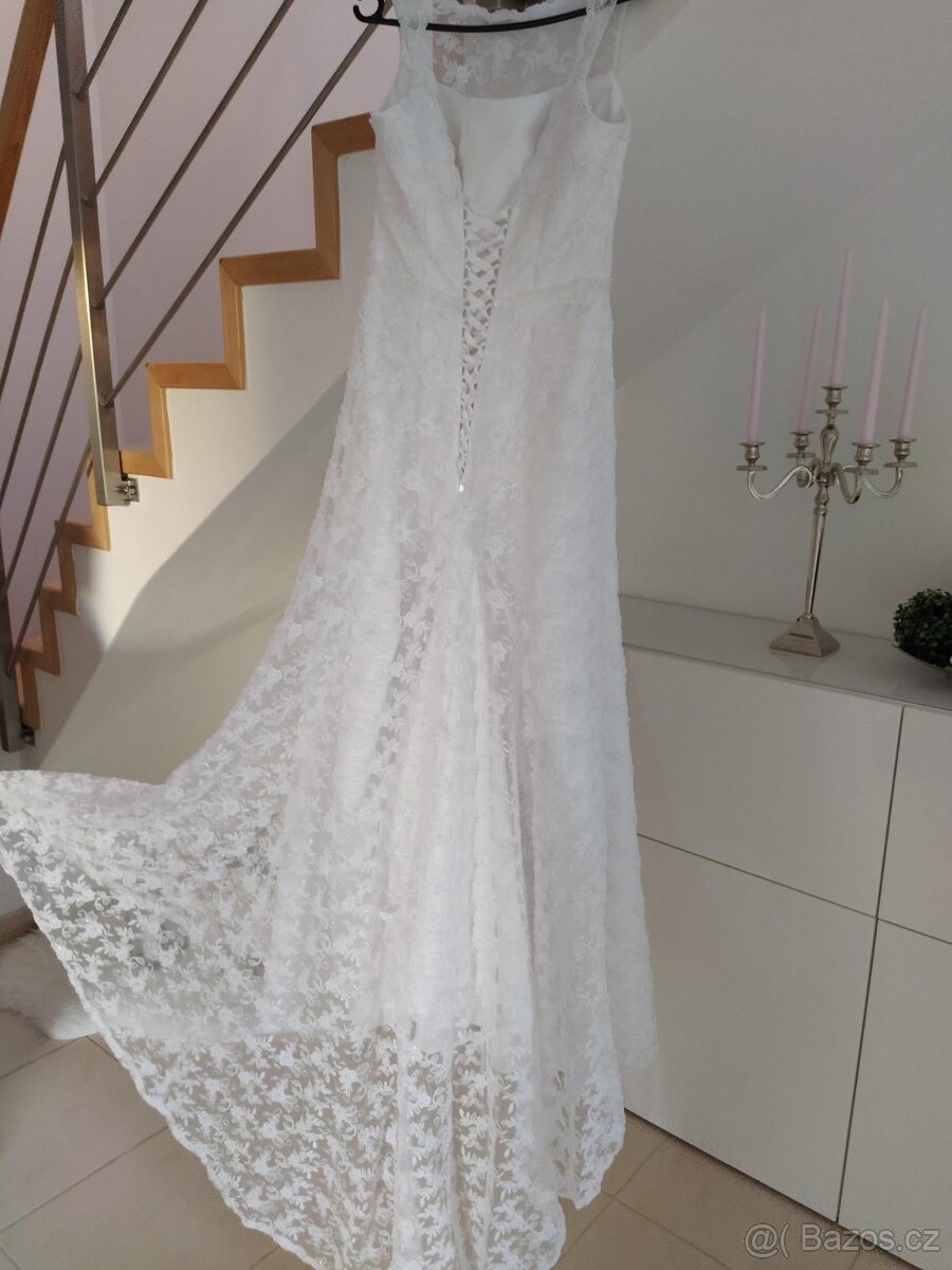 Svatební šaty, vel. 38-40 - 4