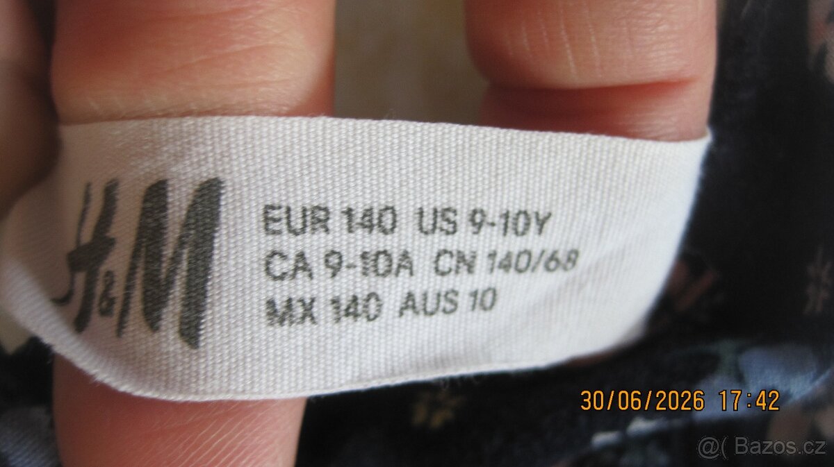Šaty letní, vel. 134/140, H&M - 4
