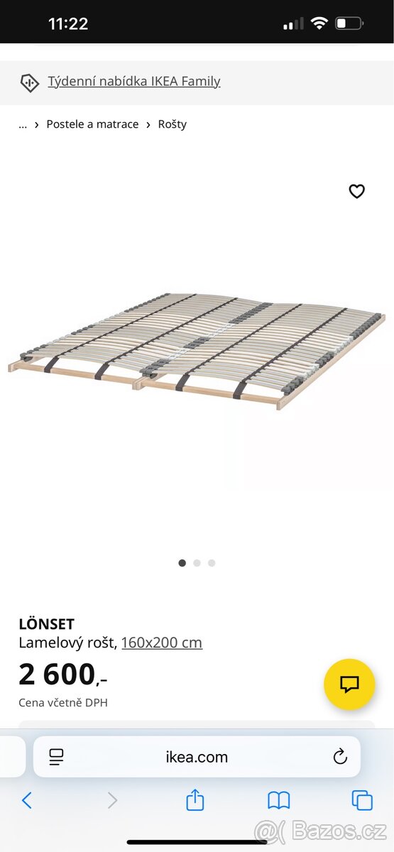 Postel manželská Malm ikea - 4