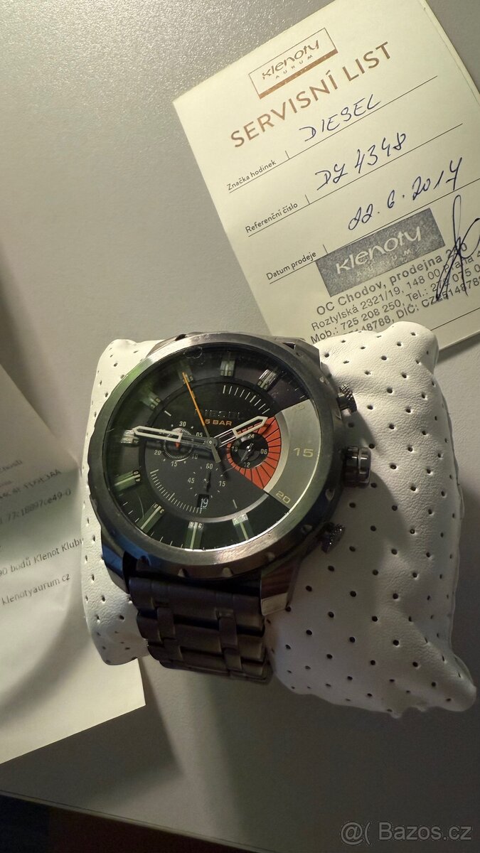 Hodinky Diesel DZ4348 šedé 51 mm, top stav po servisu - 4