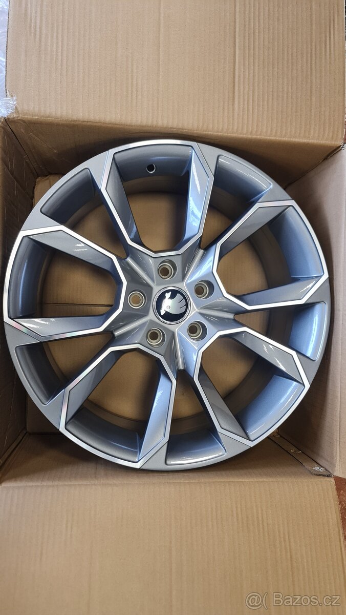 NOVÁ alu kola 5x112 disky R18 ŠKODA KAROQ Octavia SuperB VW - 4