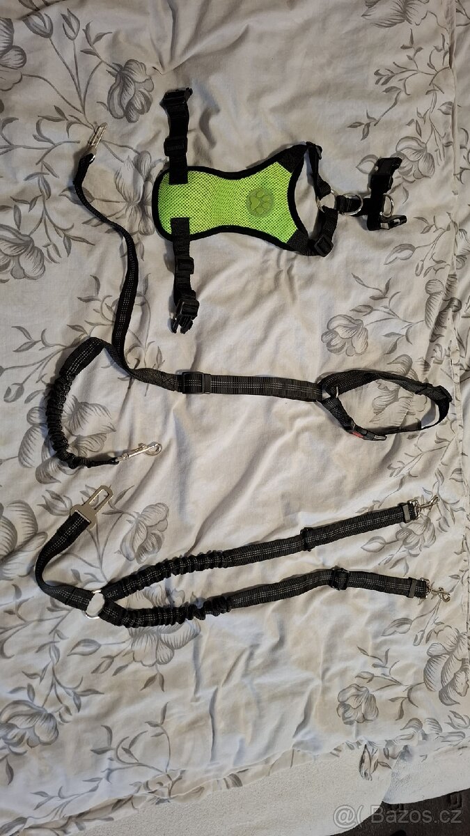 Sedačka pro psa do auta + pásy, postroj - 4