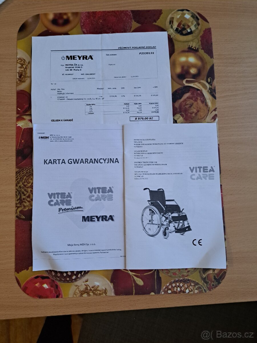 Invalidní vozík Titanum VCWK9AT původní cena 8979 Kč - 4