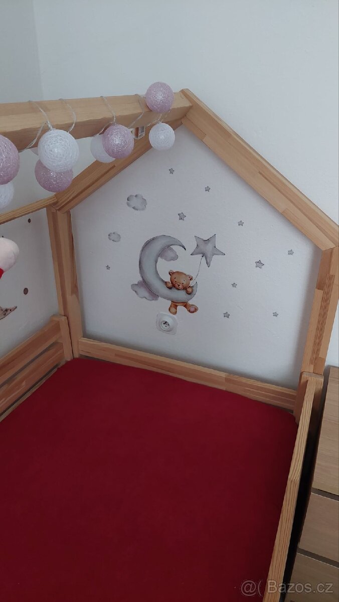 Domečková postel s šuplíkem Elis Desing, 90x180, masiv - 4