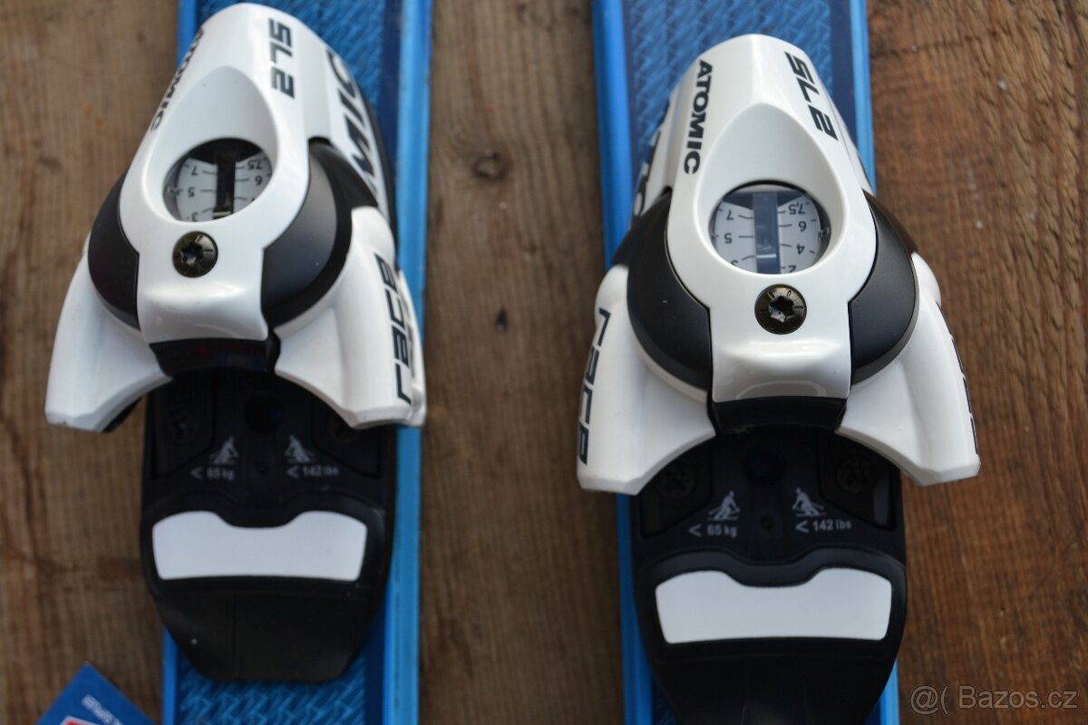 dětské lyže 120 cm nové vázko boty EU 36 hole a helma - 4