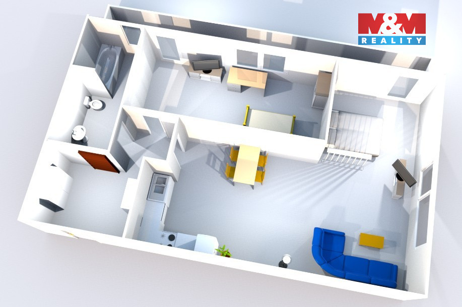 Prodej bytu 2+kk, 65 m², Praha, ul. Na výspě - 4