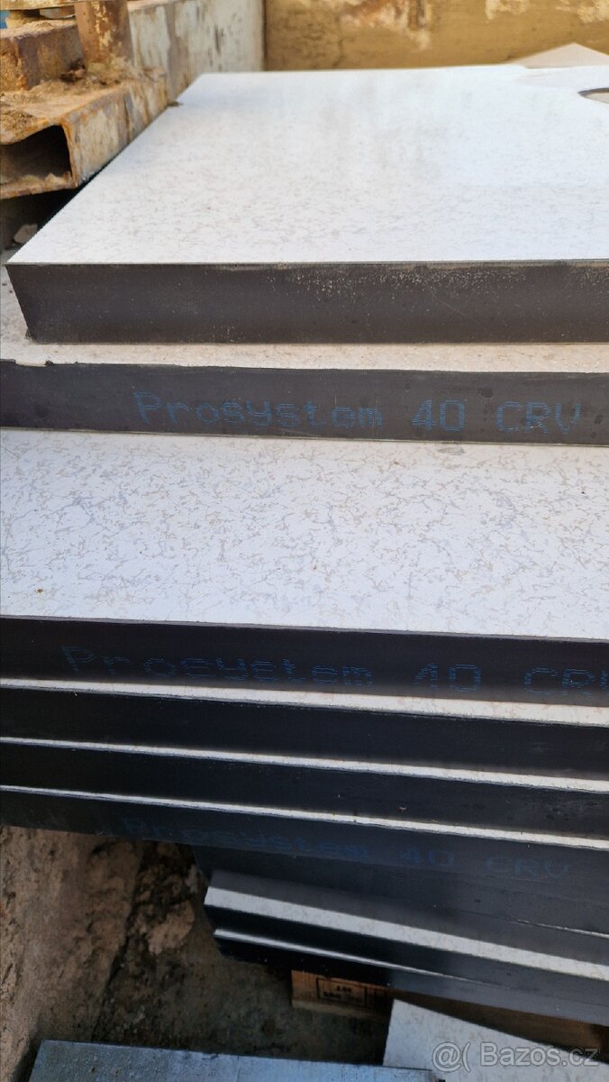 sádrovláknité dlaždice 600x600x40mm - 4