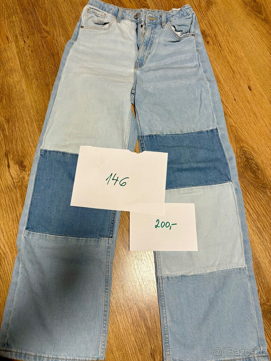 Džíny a volnočasové kalhoty 140, 146 - 4