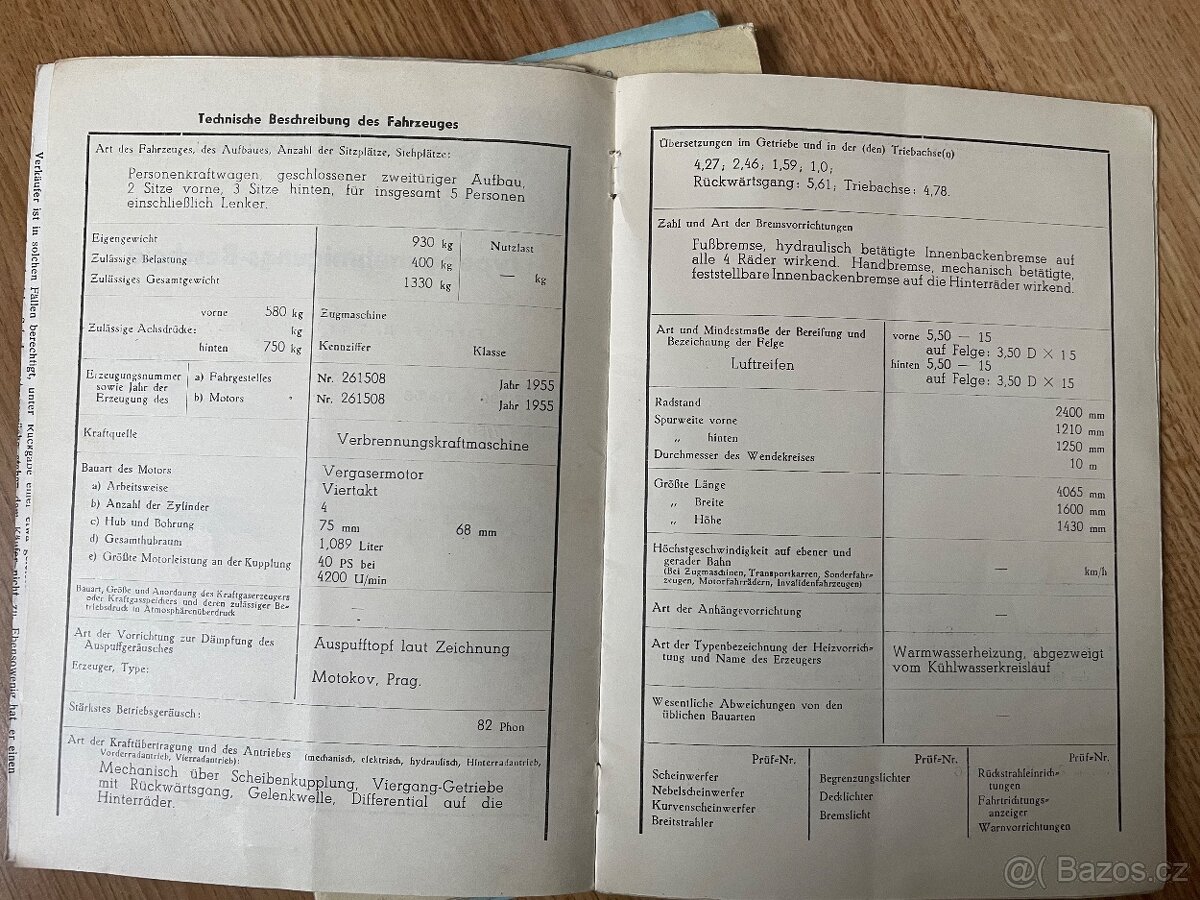 Papíry na Škoda 440 Spartak - 4