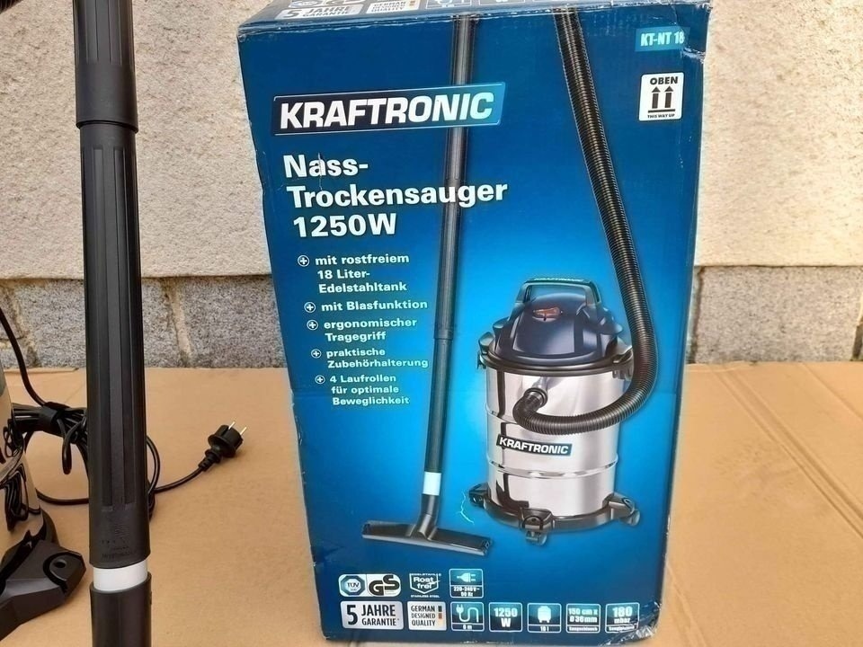 Průmyslový mokro suchý vysavač Kraftronic 1250 W - 4