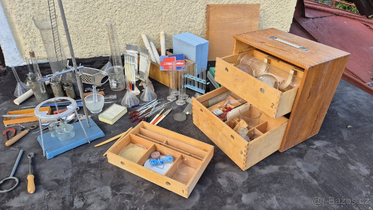 Obrovská Retro školní chemická souprava - 4