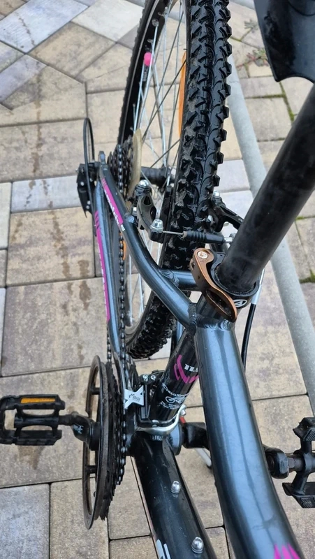 Dětské horské kolo Author A-Matrix 24" - šedá s růžovou - 4