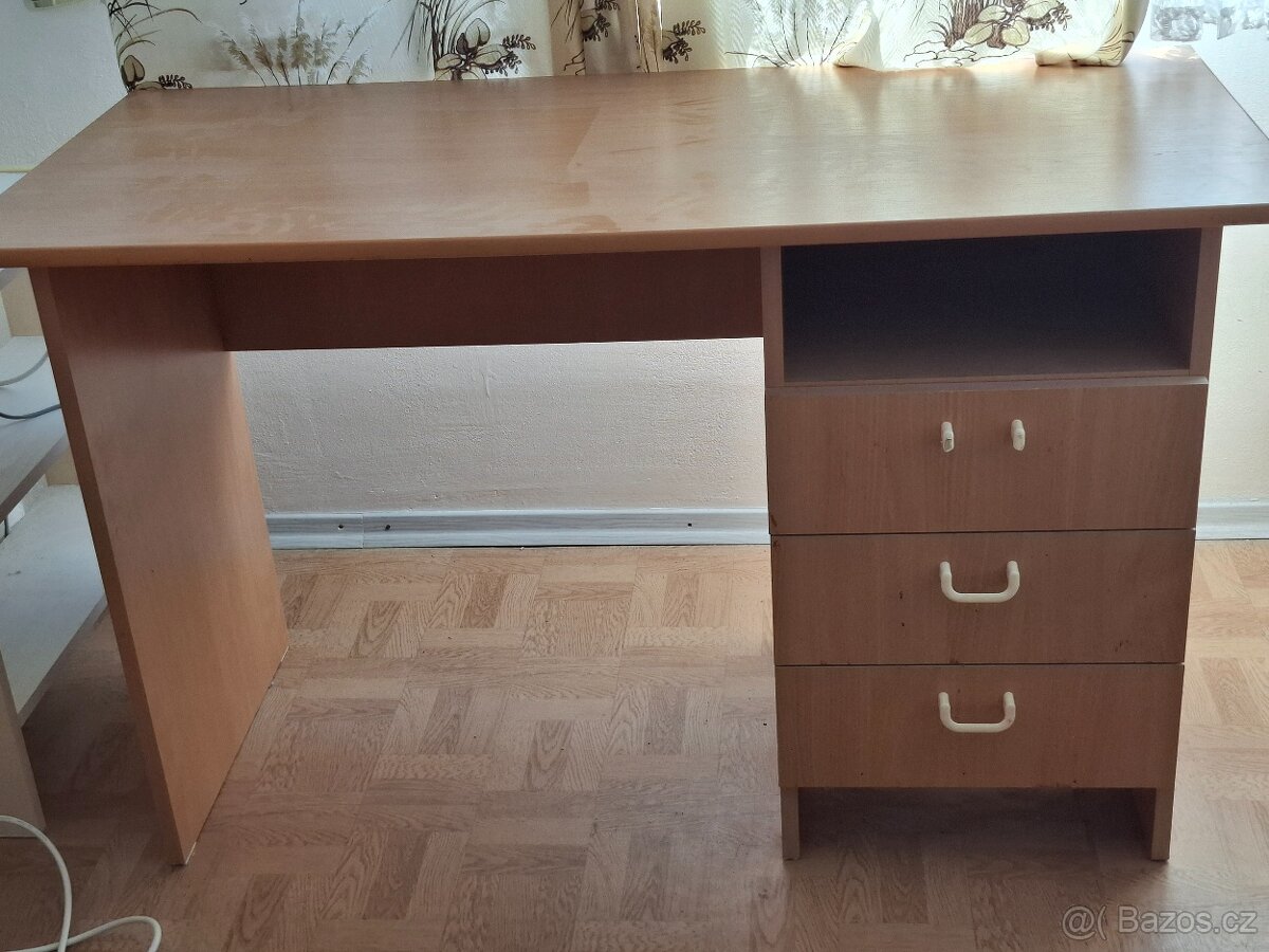 Pracovní stůl + přídavný PC stůl a kontejner - 4