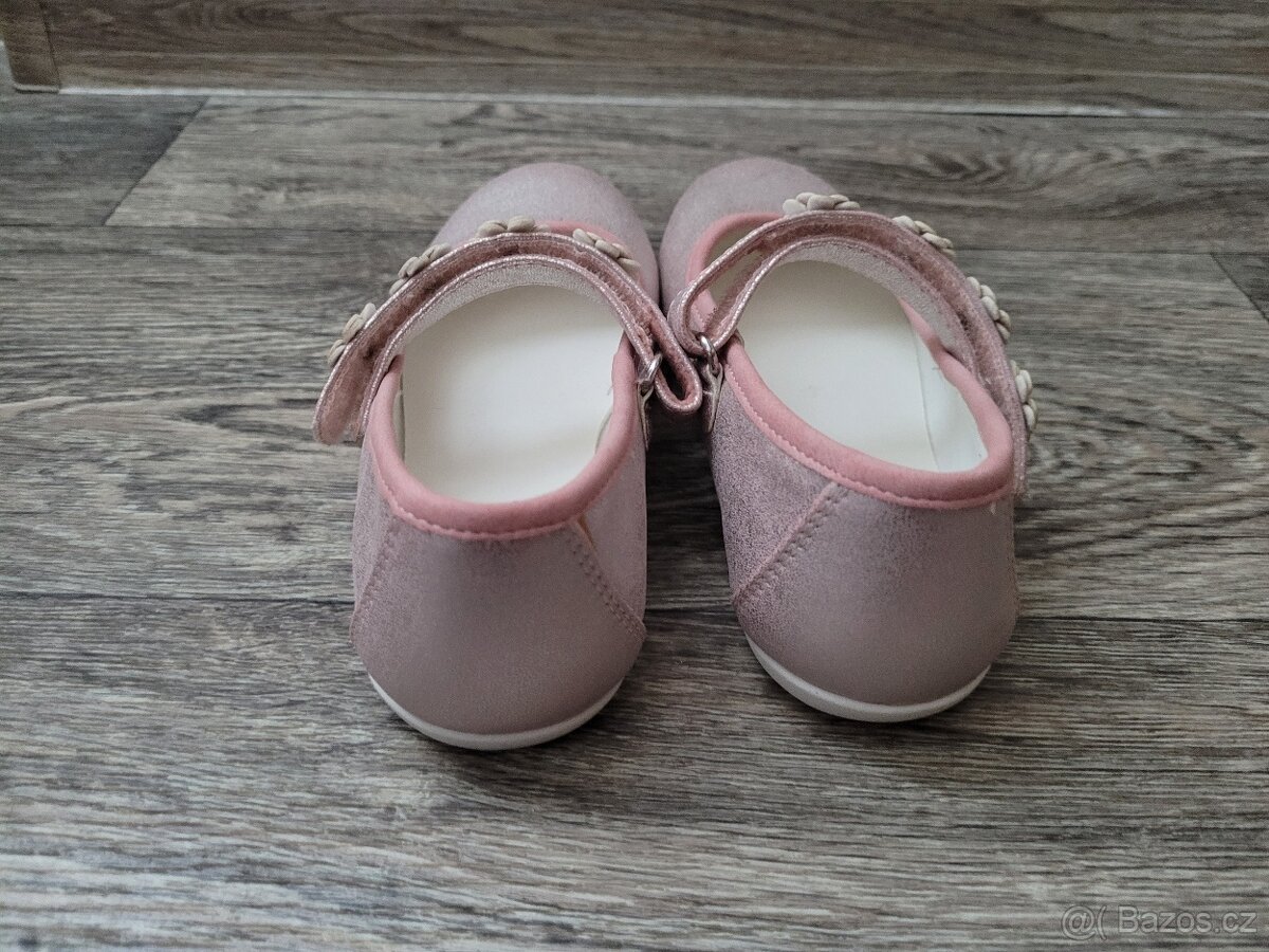 Dětské růžové baleríny vel. 28 - 4