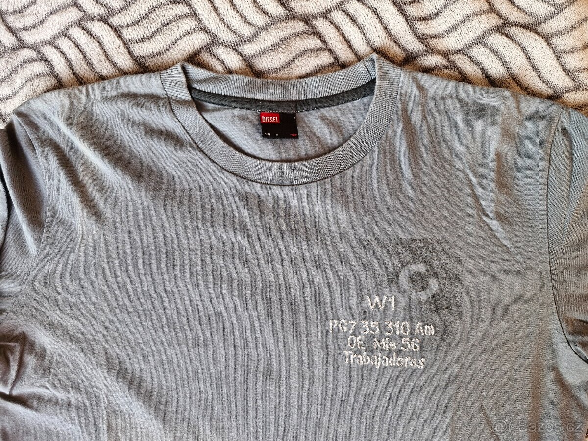 Pánské triko Diesel M,dlouhý rukáv - 4
