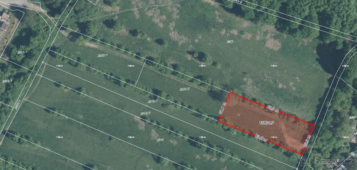 Prodej louky 1388 m² - 4