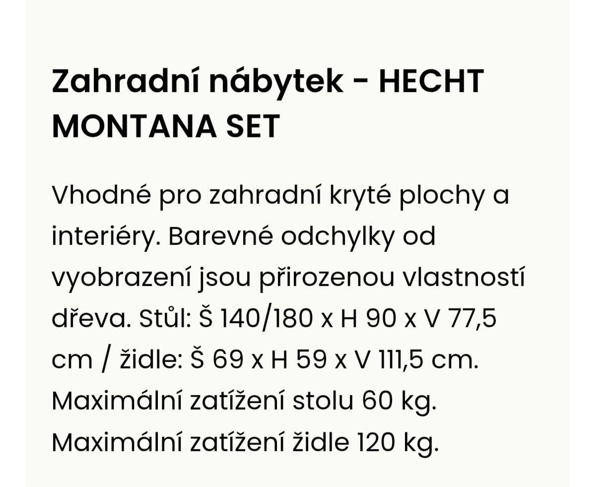 Zahradní nábytek - HECHT MONTANA SET - 4