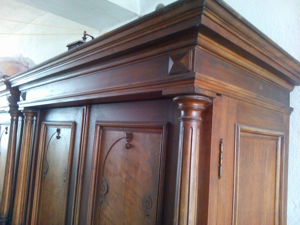 Starožitná dvoukřídlá skříň – barokní styl, masivní dřevo - 4