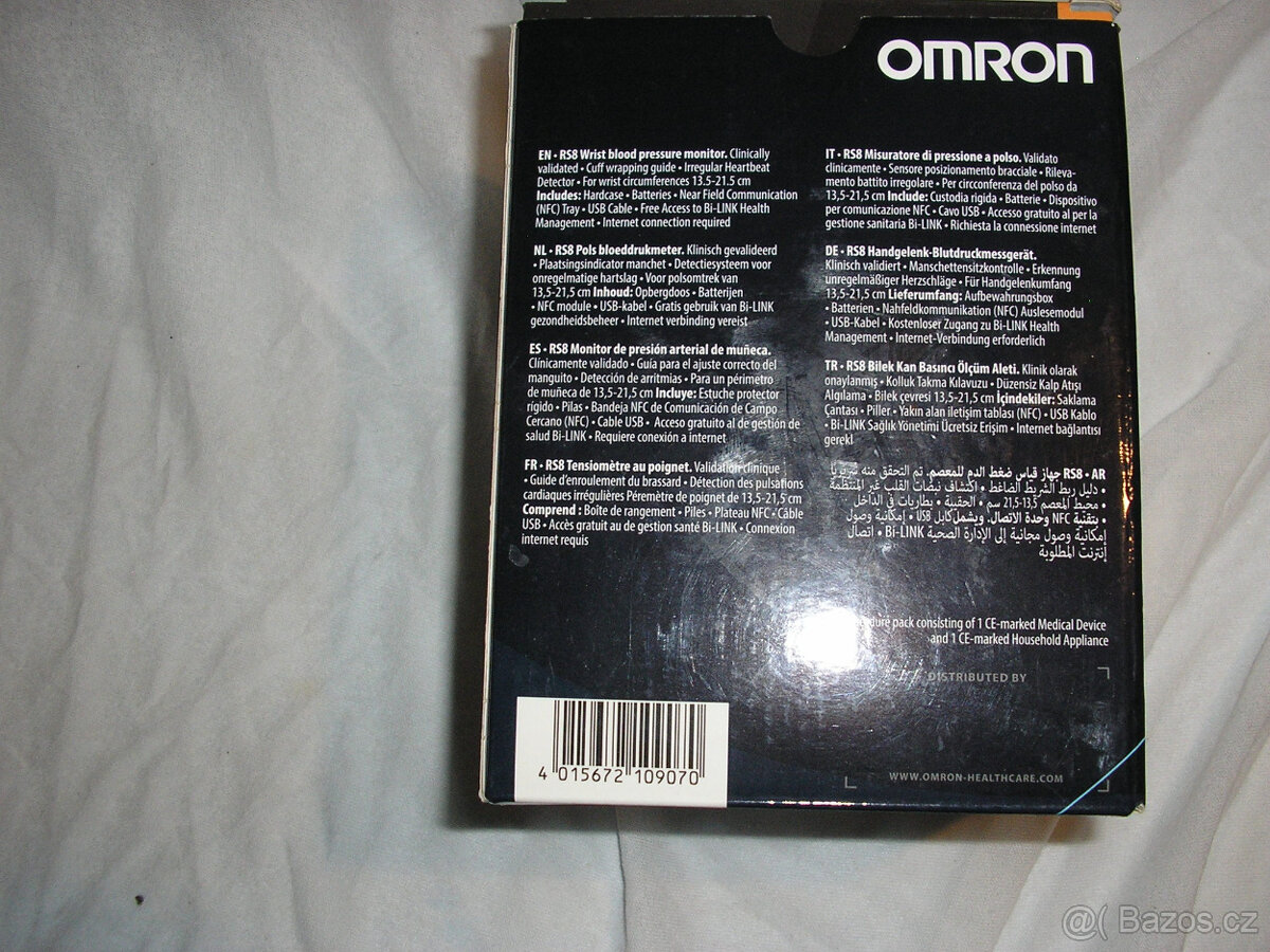 Tonometr OMRON RS8 s NFC/USB adaptérem - 4