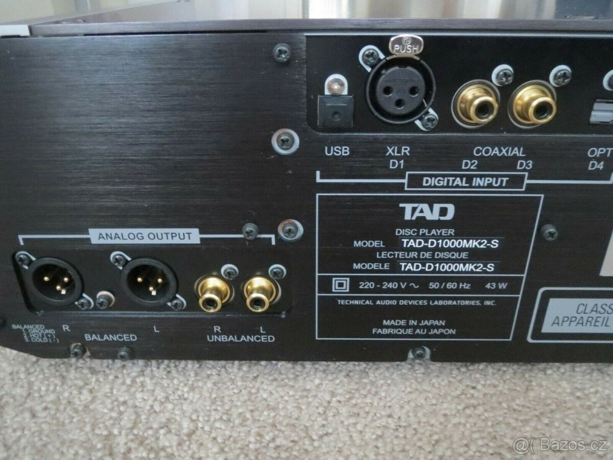 TAD D1000MK2 3v1 SACD přehrávač + DAC + předzesilovač - 4