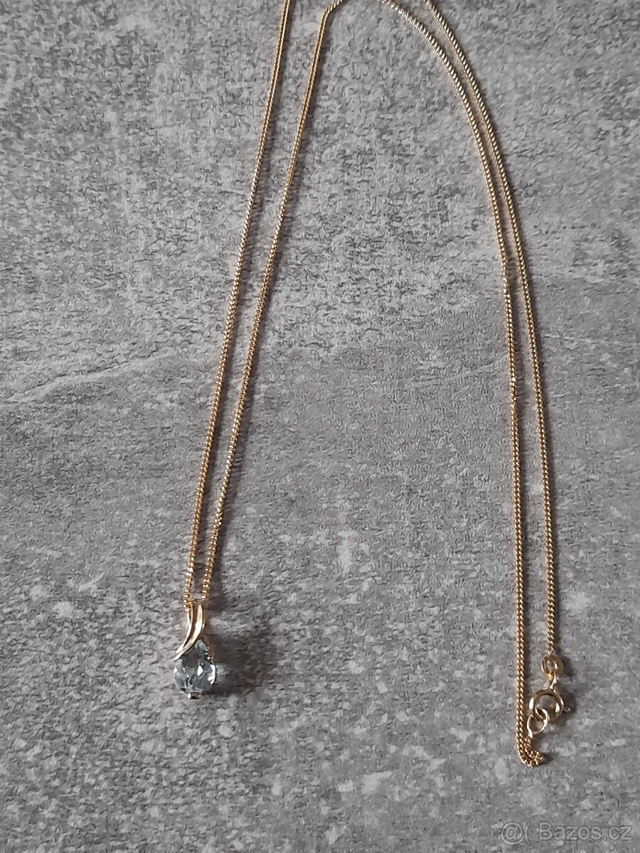 Dámský náhrdelník zlatý 375 9k - 4