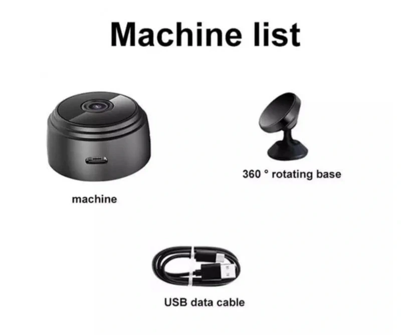 Mini Wi-Fi kamera A9 nová - 4