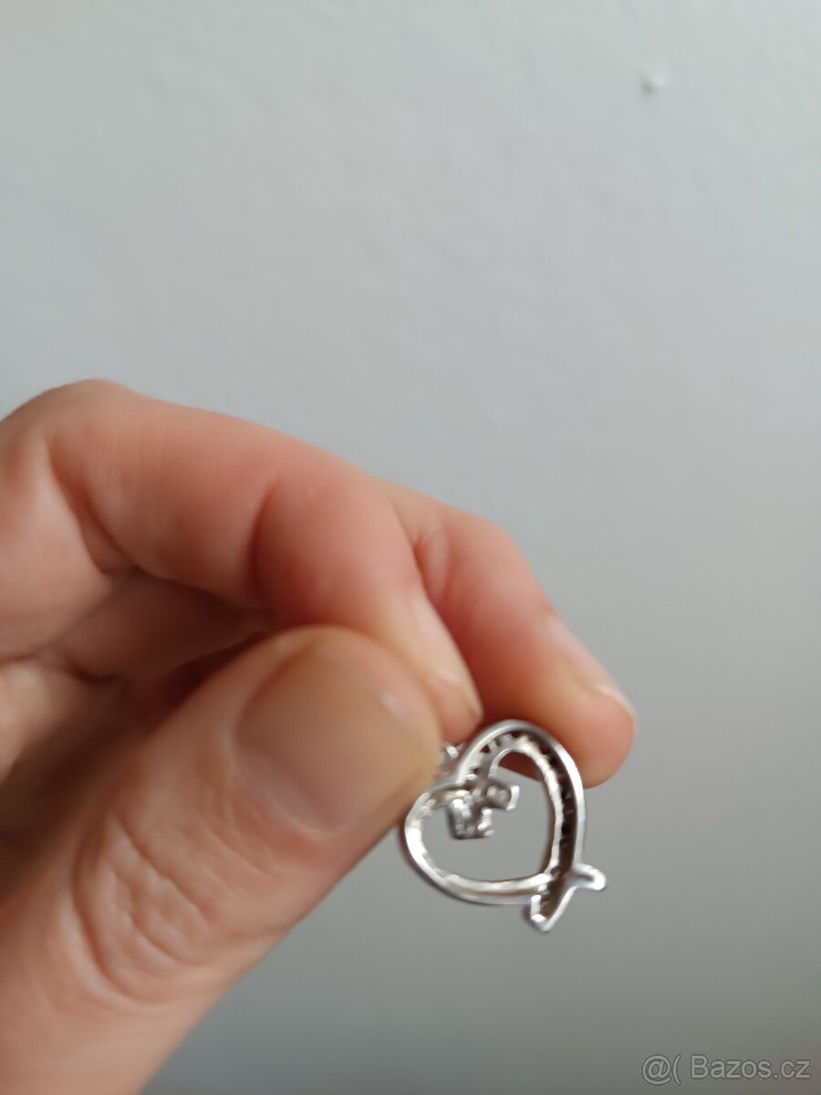 Srdce stříbrný přívěšek - 4