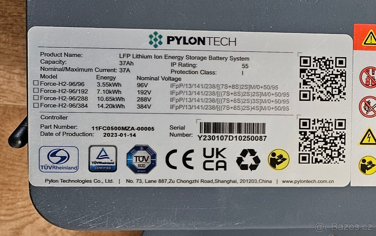 Pylontech Force H2-96 Controller BMS + základna - 4