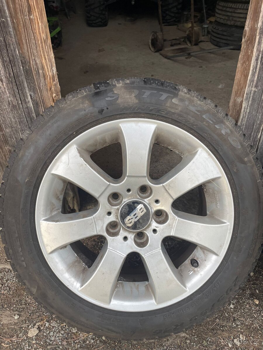 alu BMW + 205/55/16 zimni - 4