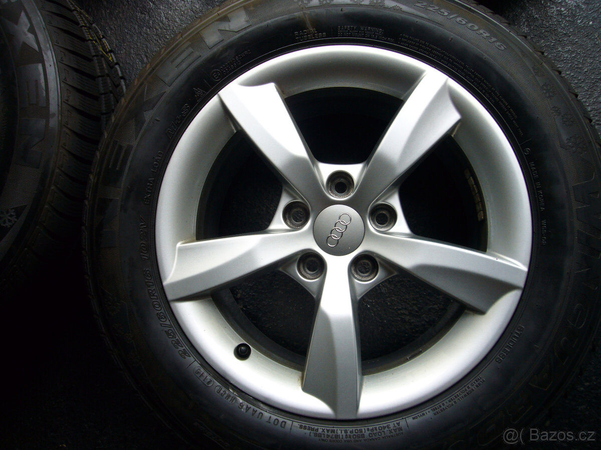 ZIMNÍ ALU KOLA orig.AUDI A4-A6 16" 5x112 7,5" et-37, - 4
