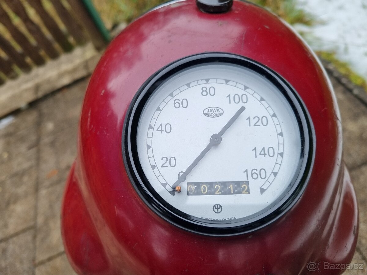 Jawa 350/18 1951 po rekonstrukci + páv 40/b. - 4