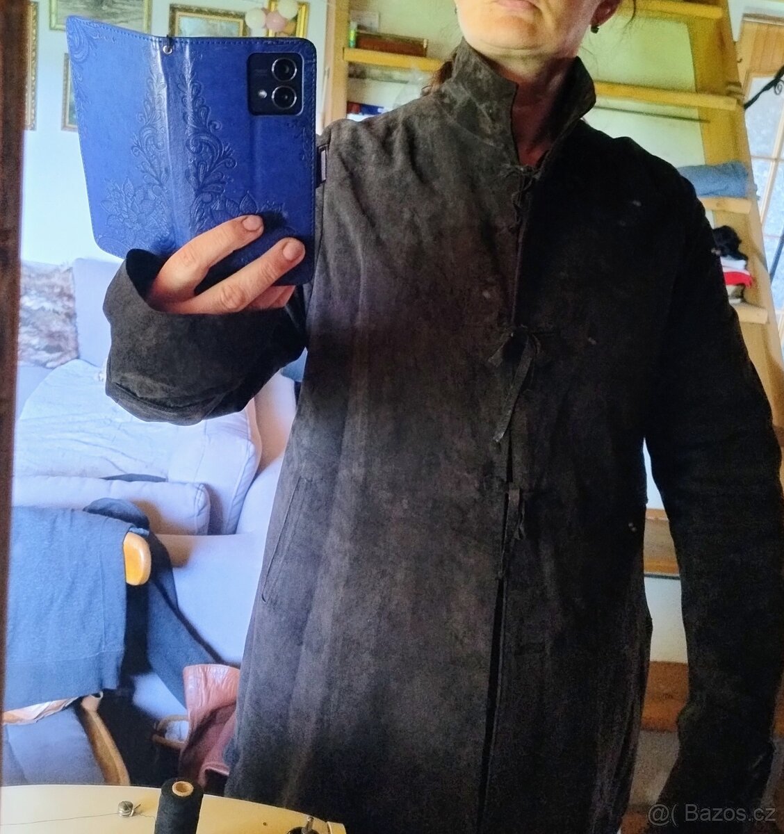 Kožený kabátec kostým LARP - 4