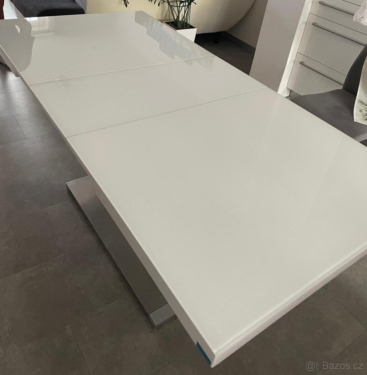 Novel JÍDELNÍ STŮL - bílá, rozkládací - 4