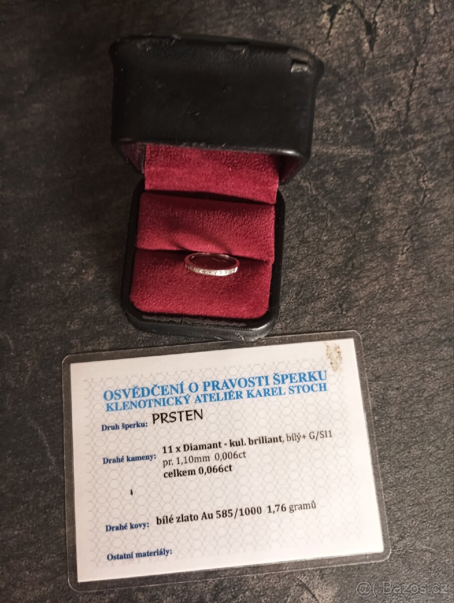 Zlatý prsten s diamanty - Ouda Diamonds - 4