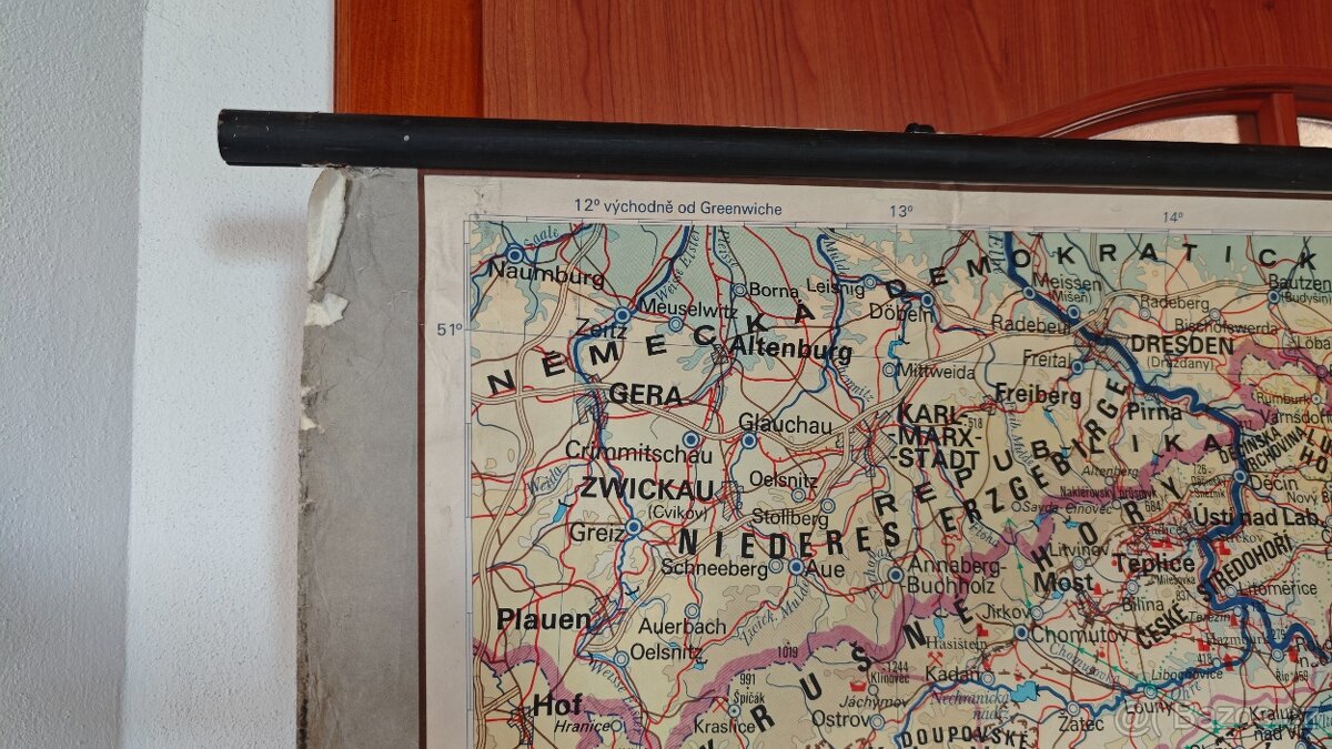 Školní mapa ČSSR - 4