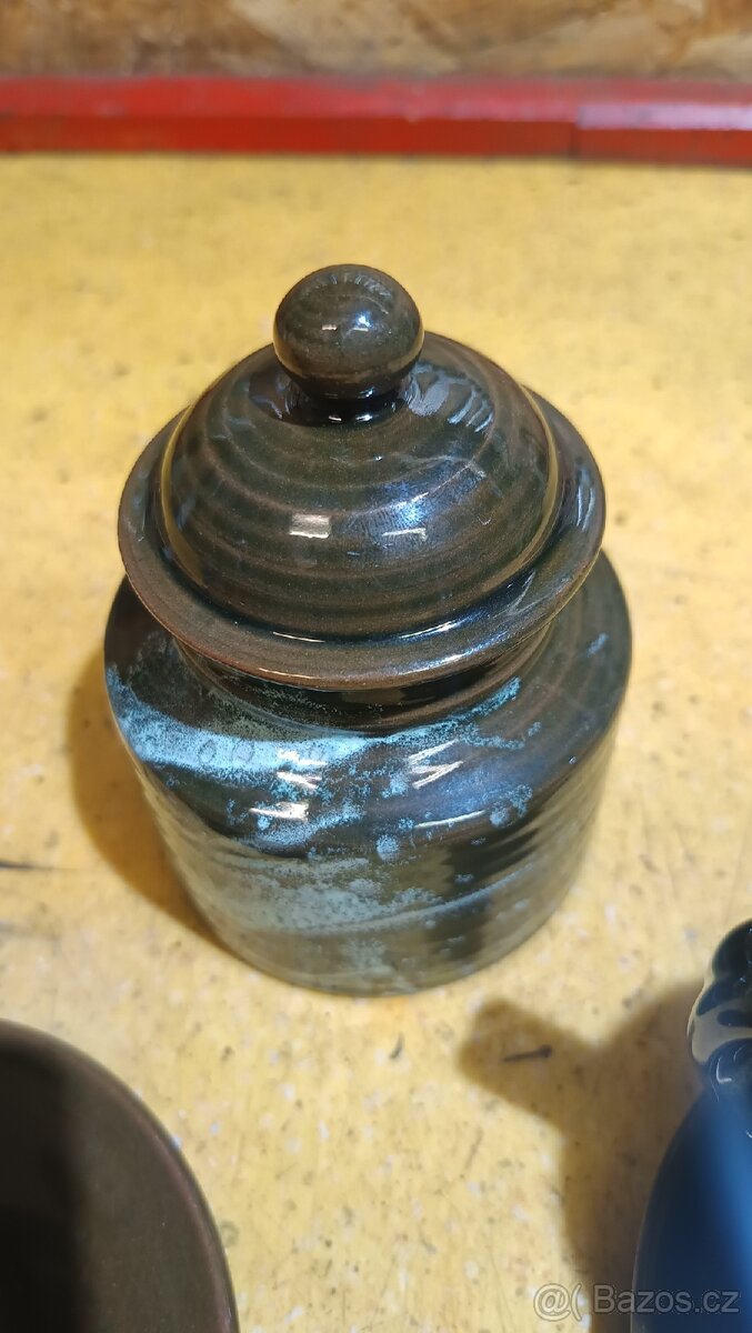 Glazovaná keramika, čajový set - 4